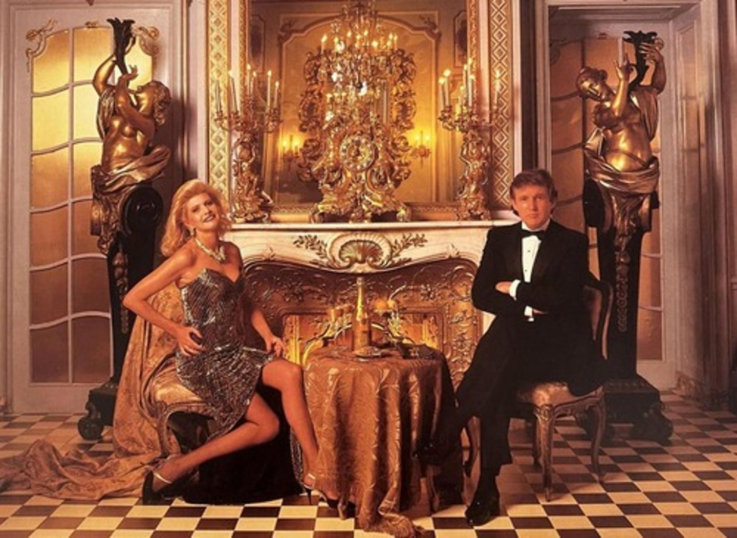 <p>Ivanna and Donald Trump, Plaza Hotel</p>