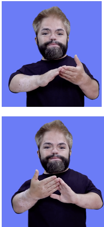 <p>Fingerspell “CITY” or <strong>sign “COMMUNITY” (as shown in image)</strong></p>