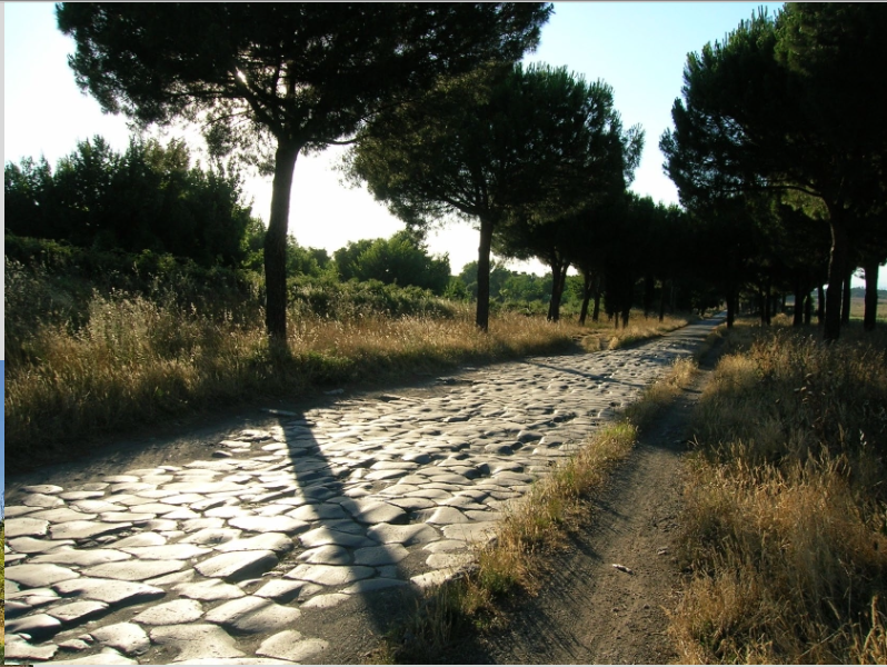 <p>Roman Republic Road: VIA APPIA (312 BC)&nbsp;</p>