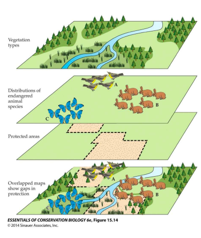 using geographic information systems to select areas of reserve