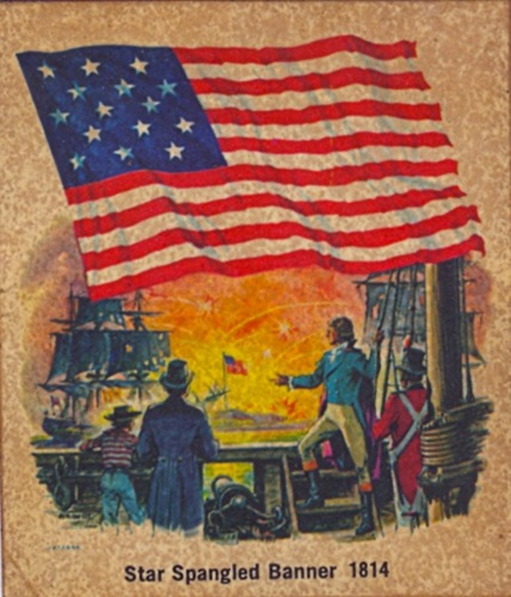 <p>War of 1812 where British relentlessly attacked Baltimore's Fort McHenry.</p>