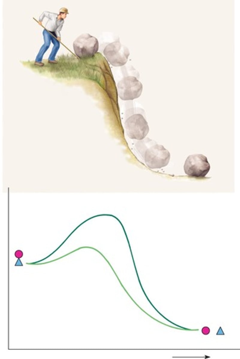 <p>Energy required to initiate a chemical reaction.</p>