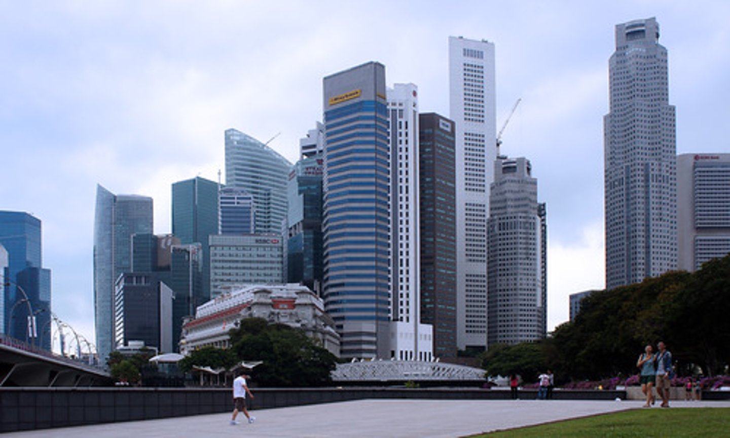 <p>The area of a city where retail and office activities are clustered</p>