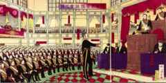 A five point policy issued by Japan's Meiji emperor, which described Japan's plan for modernization calling for democracy, equality of class, rejection of outdated customs, and acceptance of foreign knowledge.