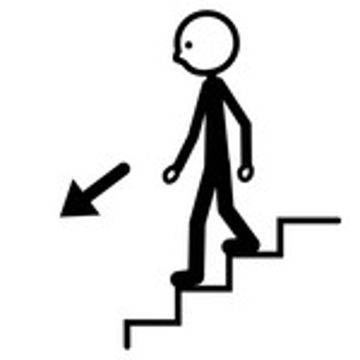 <p>to go down</p>