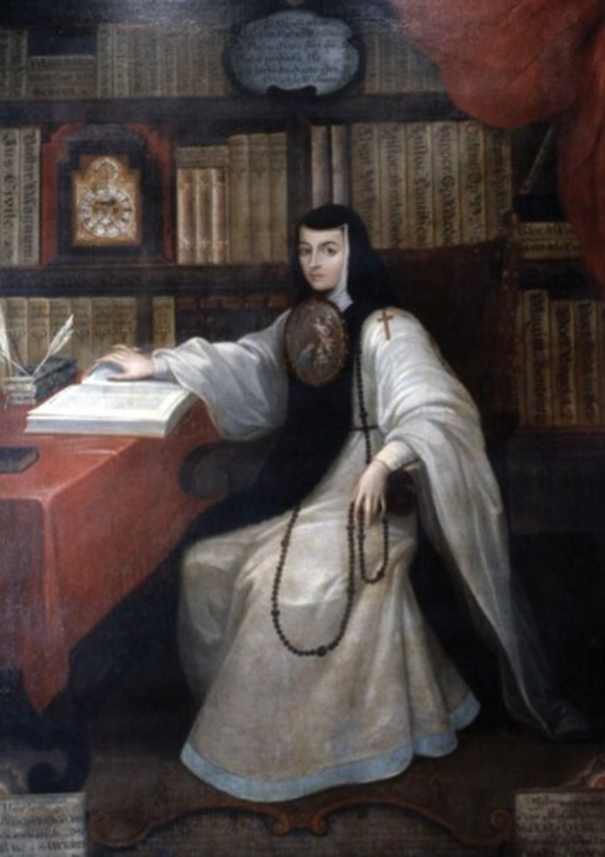 <p>Portrait of Sor Juana Ines de la Cruz</p>