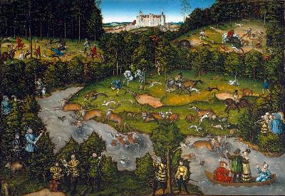 <p>Hunting near Hartenfels Castle</p>