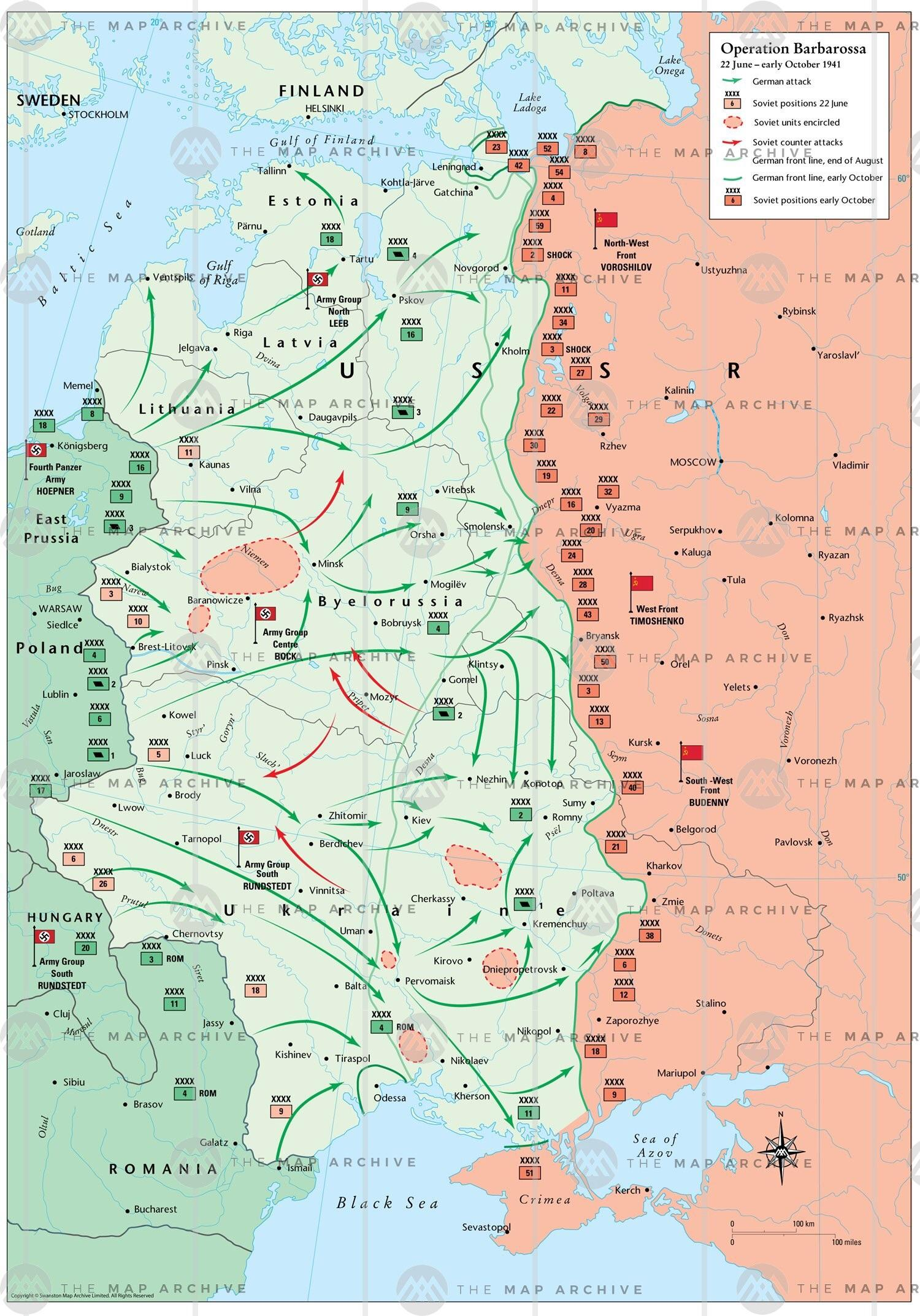 <p>Germany’s 1941 invasion of the Soviet Union. Initially successful but ultimately failed due to logistics, weather, and Soviet resistance.</p>