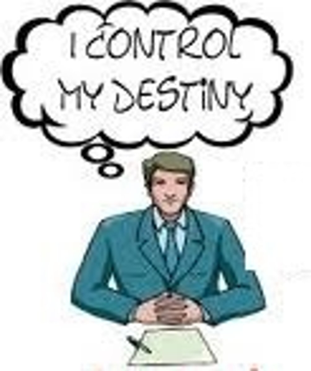 <p>The perception that you control your own fate -</p><p>You have control in changing the things that happen in your life based on your actions and preparation</p>