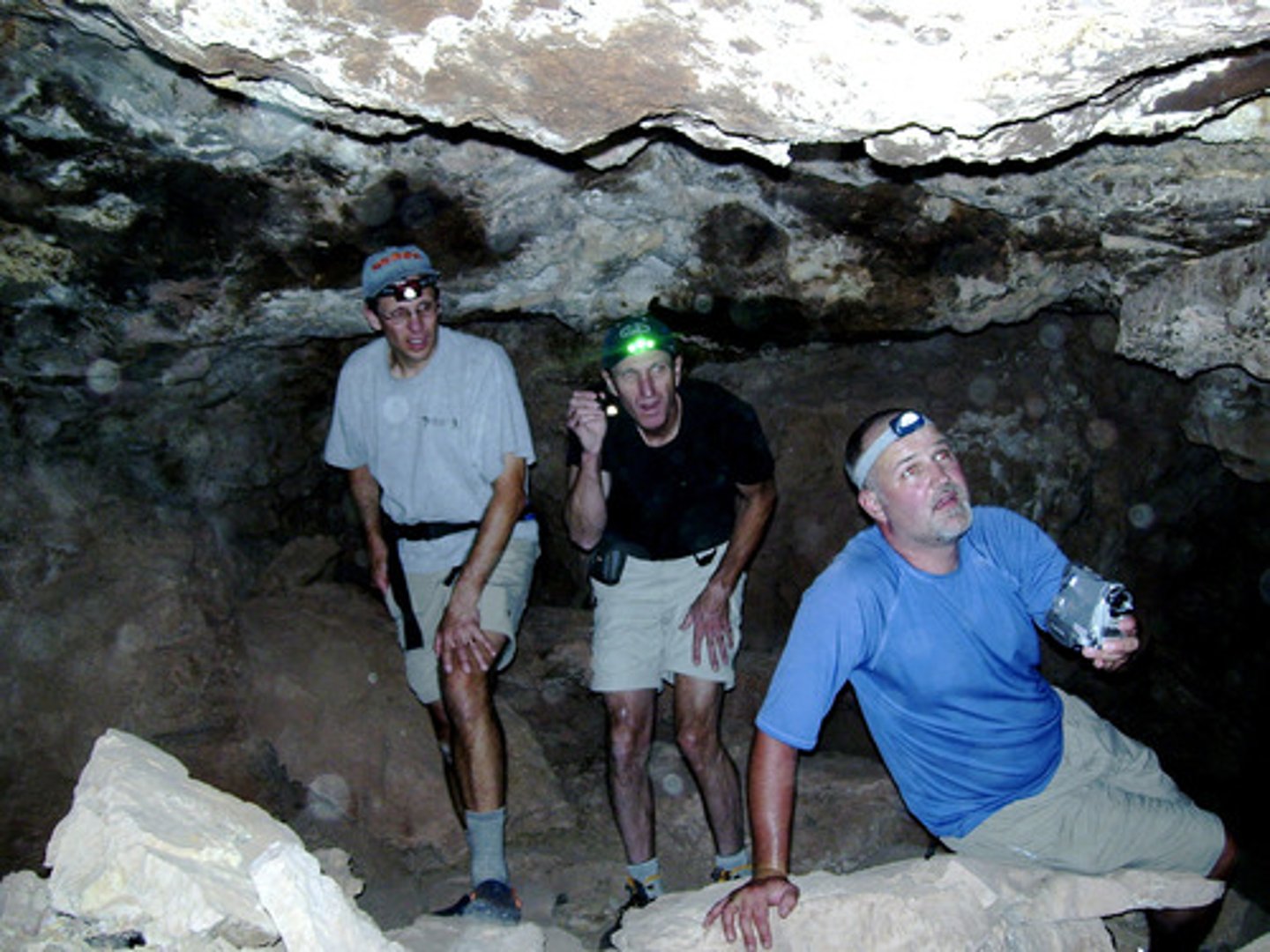 <p>to explore a cave</p>