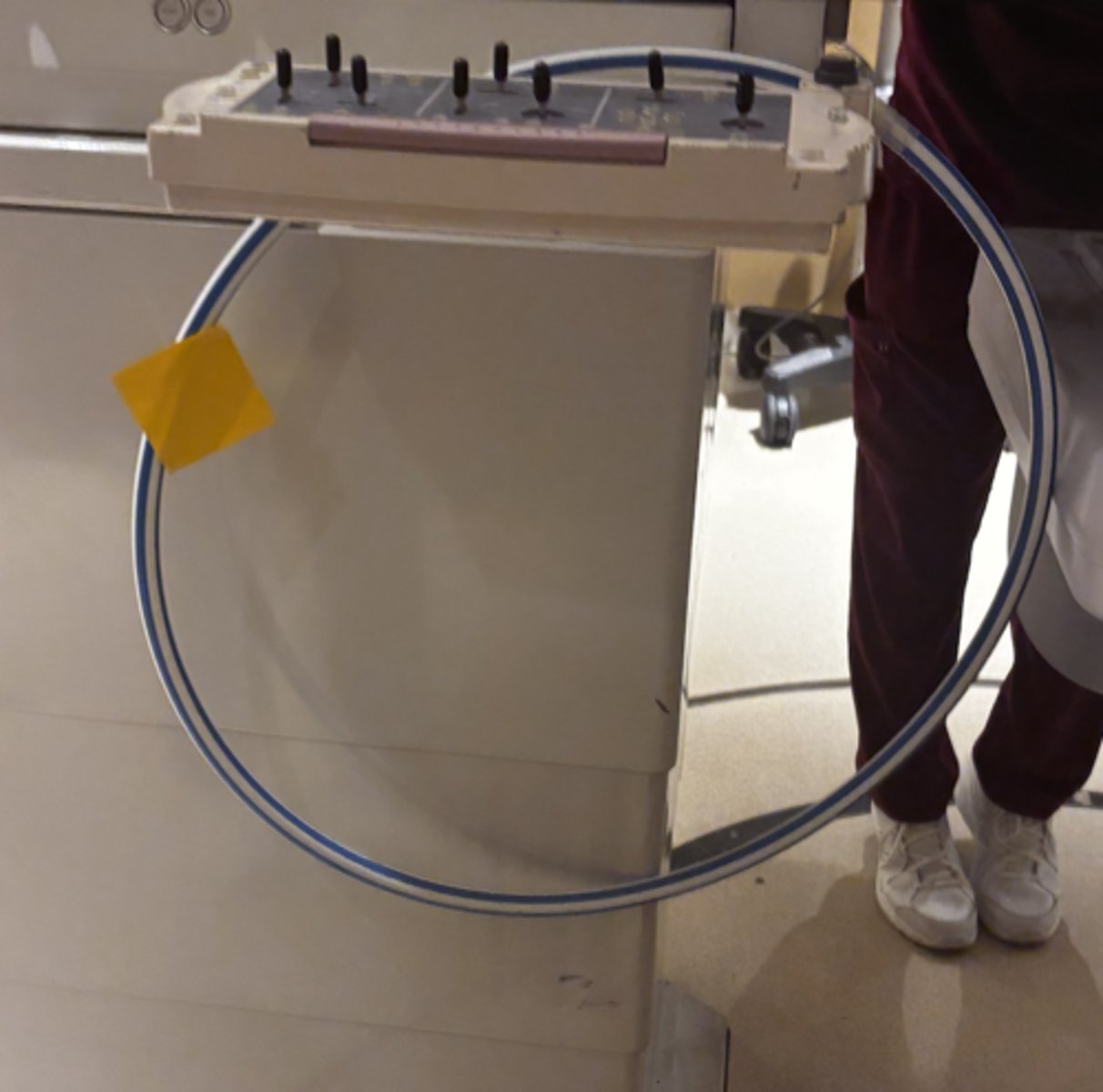 <p>Used to determine if patient can fit through CT</p>