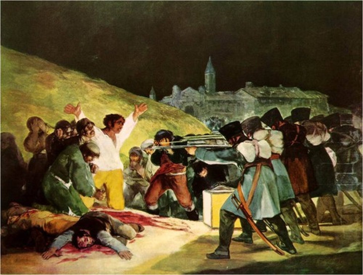 <p>to shoot someone</p>
