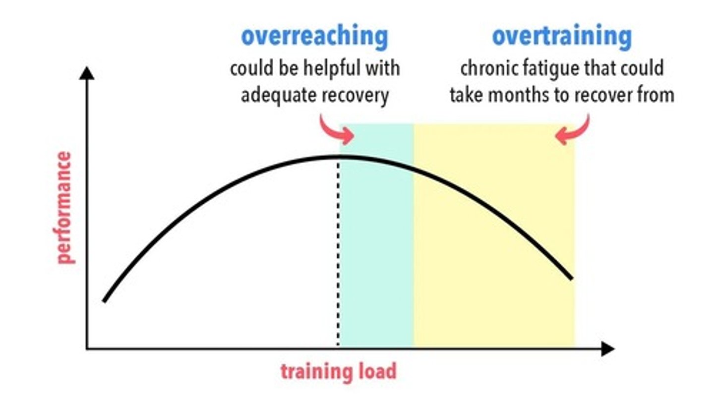 <p>Short-term overloading that exceeds the body's current capacity for recovery without causing long-term harm.</p>