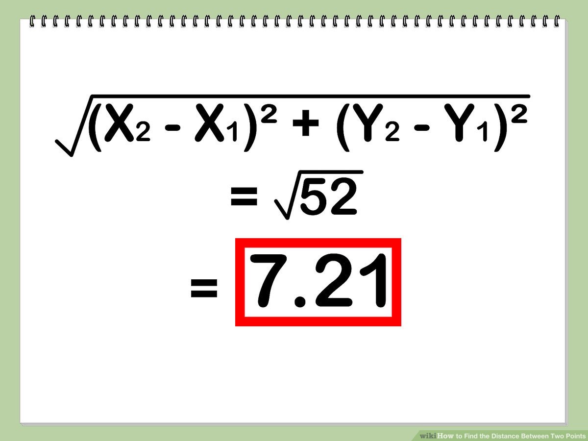 How do you find the distance between coordinates?
