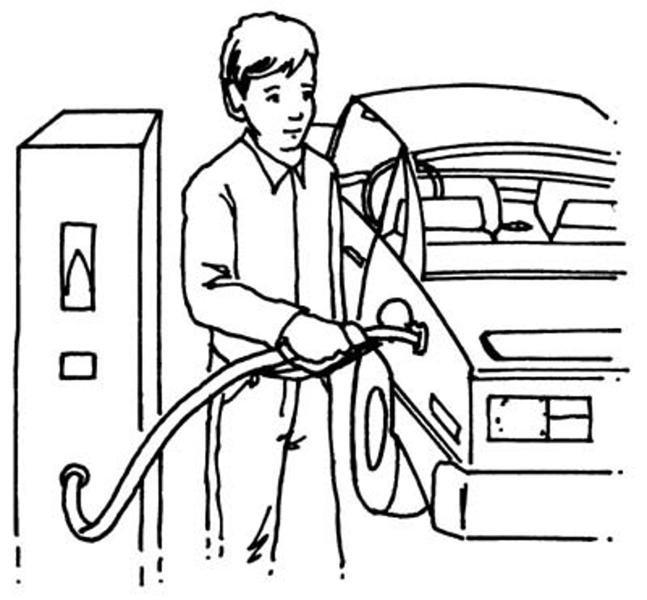 <p>to fill up the tank</p>