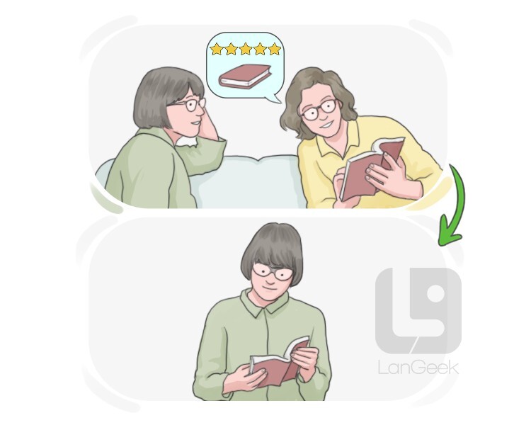 <p>To present someone with confidence and approval.</p>