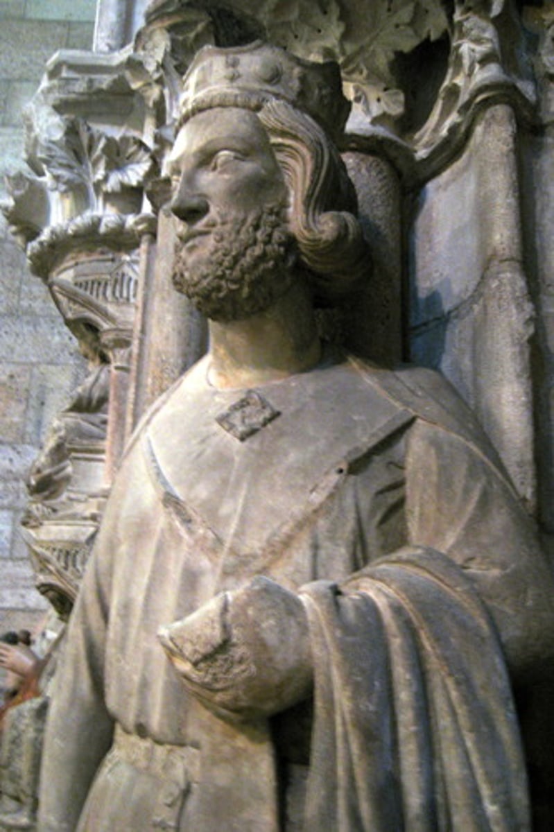 <p>first Germanic king to convert to Christianity</p>