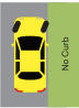 Turn the wheels so the __vehicle will roll away from the center of the road__ if the brakes fail.