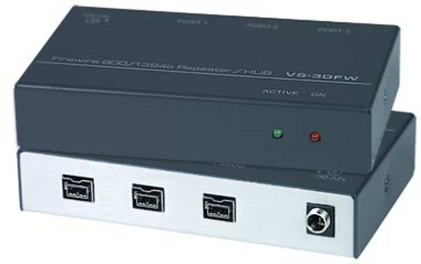 <p>a networking device that broadcasts data to all devices on the network</p>