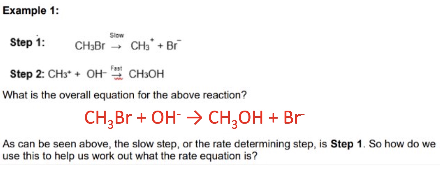 <p>for this example, what will the rate equation be?</p>