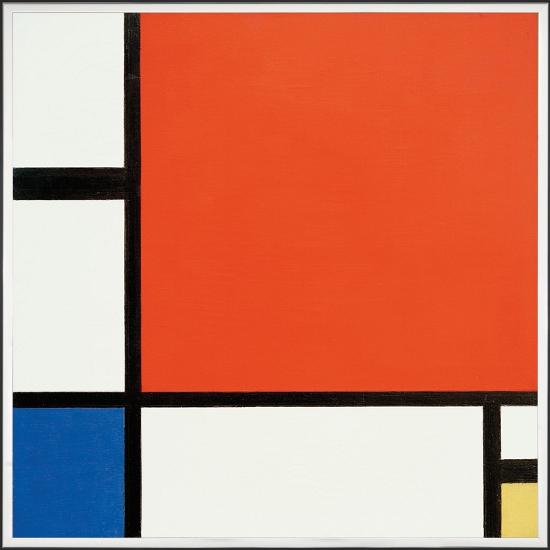 <p>composition with red, blue, and yellow, holland, de stijl</p>