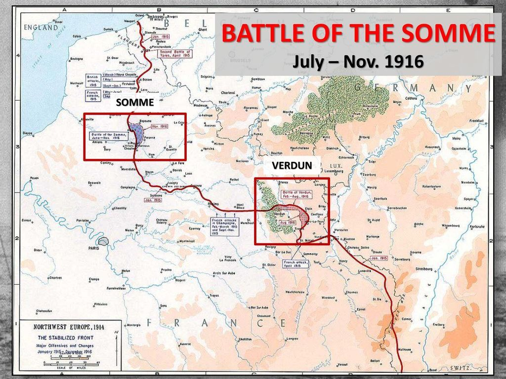 <p>Massive WWI battle (1916) marked by weeklong artillery barrages and catastrophic casualties. Demonstrated the difficulty of attacking trench systems and led to tactical changes.</p>