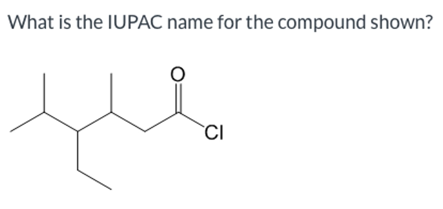 <p>What is the IUPAC name for the compound shown?</p>