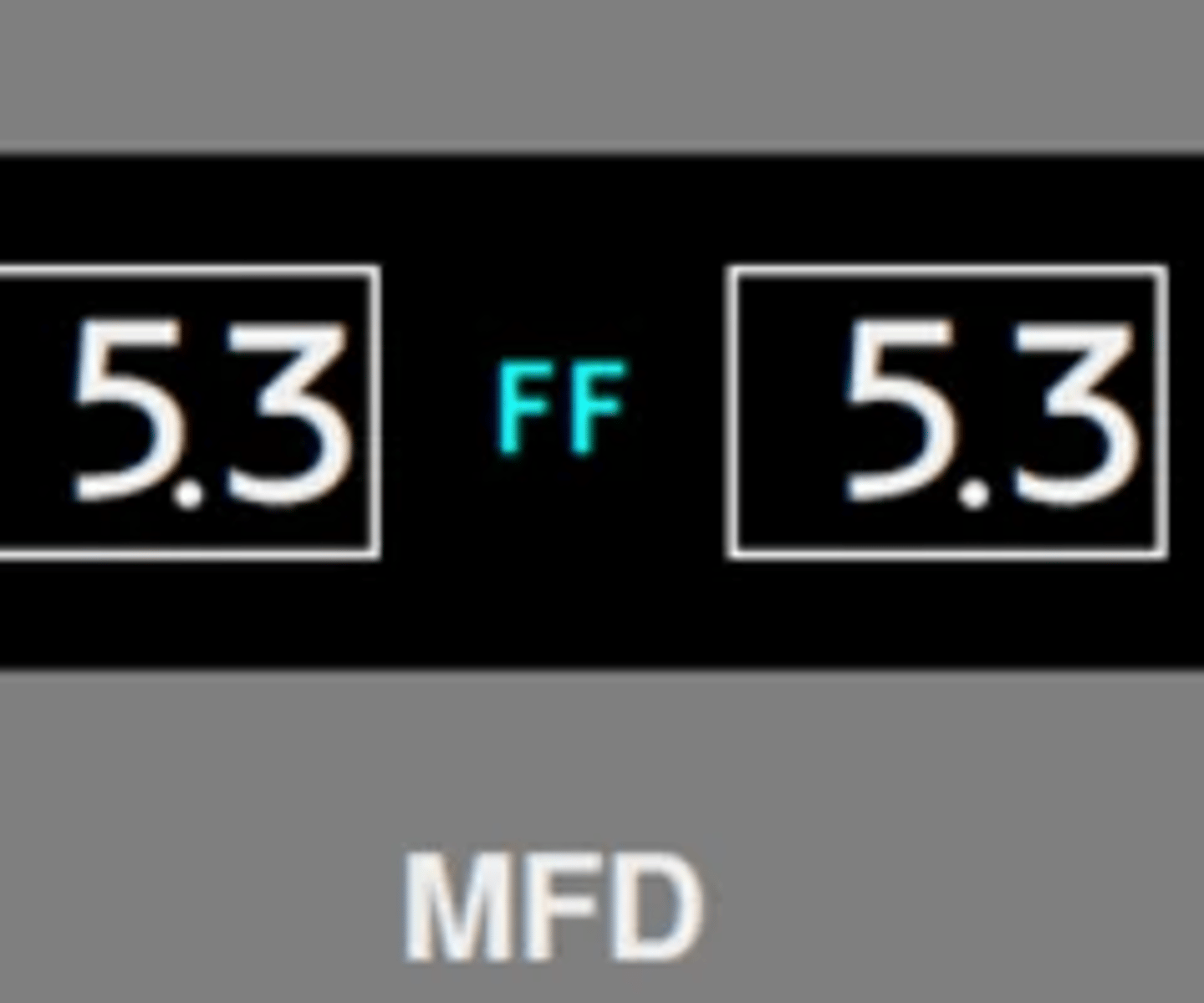 <p>Fuel flow is measured downstream of the engine fuel valve and displays on the secondary engine display. Fuel flow information is also provided to the FMS.</p><p>(kilograms per hour × 1000).</p>