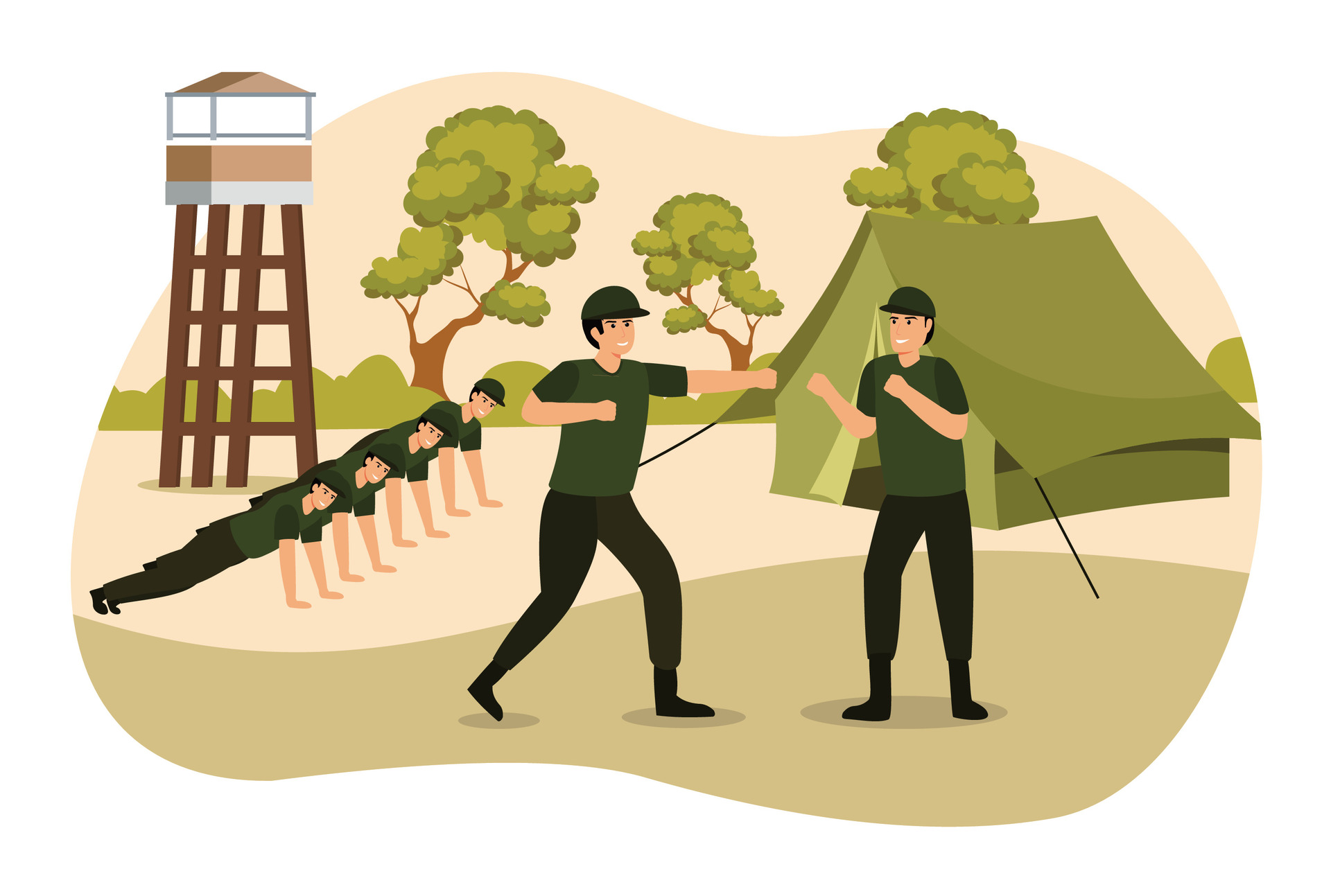 <p>ค่ายพัก</p>