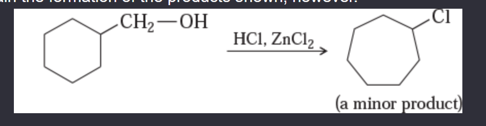 <p>11-55 Propose mechanisms for the following reactions. In most cases, more products are formed than are shown here. You only need to explain the formation of the products shown, however.</p>