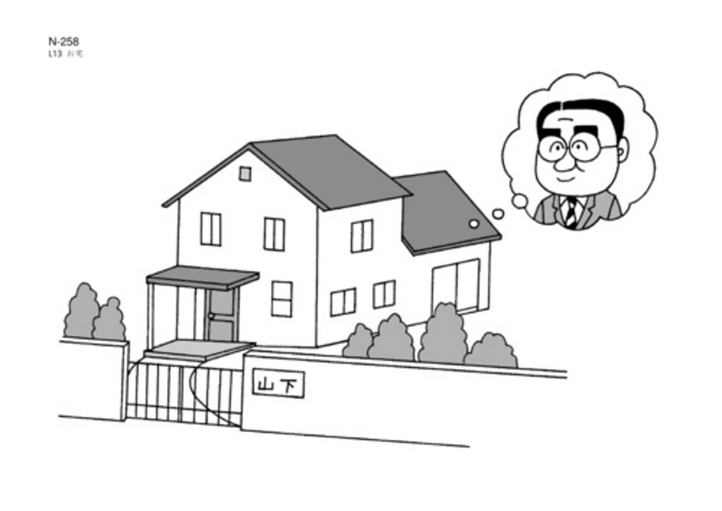 <p>(someone's) house/home</p>