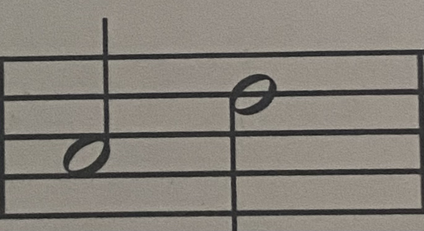 <p>Name the Left Hand Melodic Interval</p>