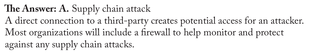<p>Supply chain attack</p>