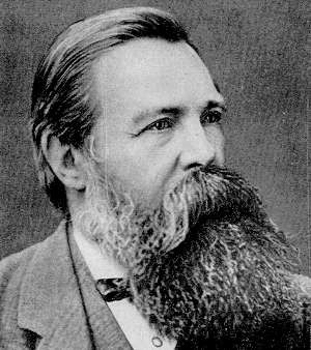 <p>A German, co-wrote the Communist Manifesto, came from a wealthy background</p>