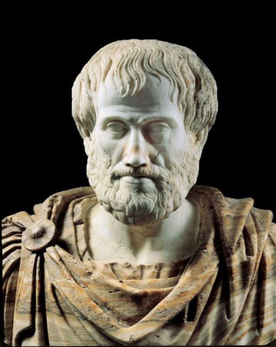 <p>Eudaimonia, or living well, achieved through practical wisdom (phronesis), friendship, and resources for living well.</p>