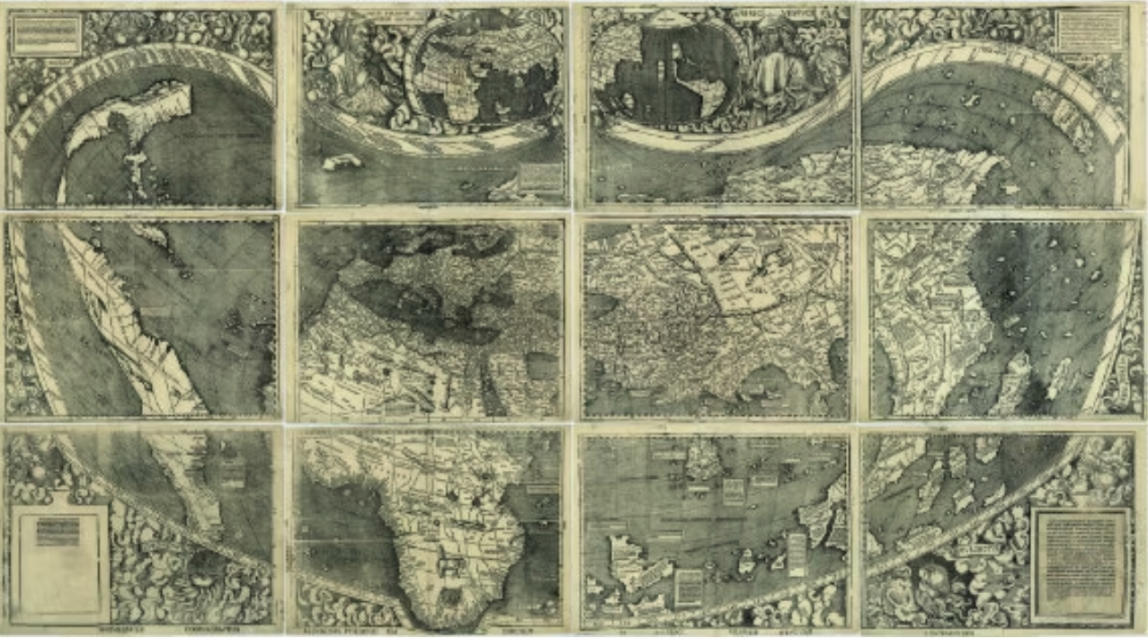 <p>Waldseemuller’s Universalis Cosmographia (1507) </p>
