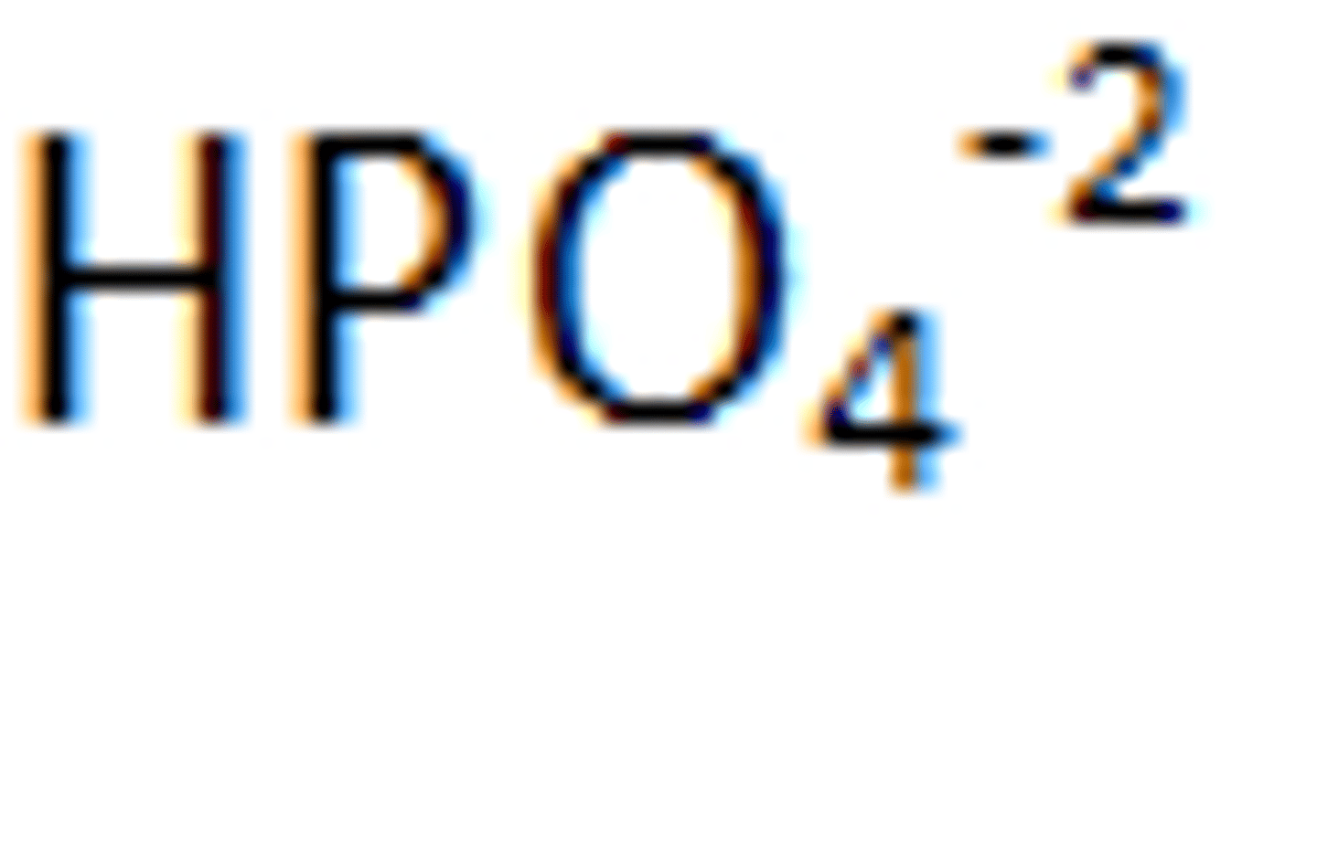 <p>HPO²₄-</p>