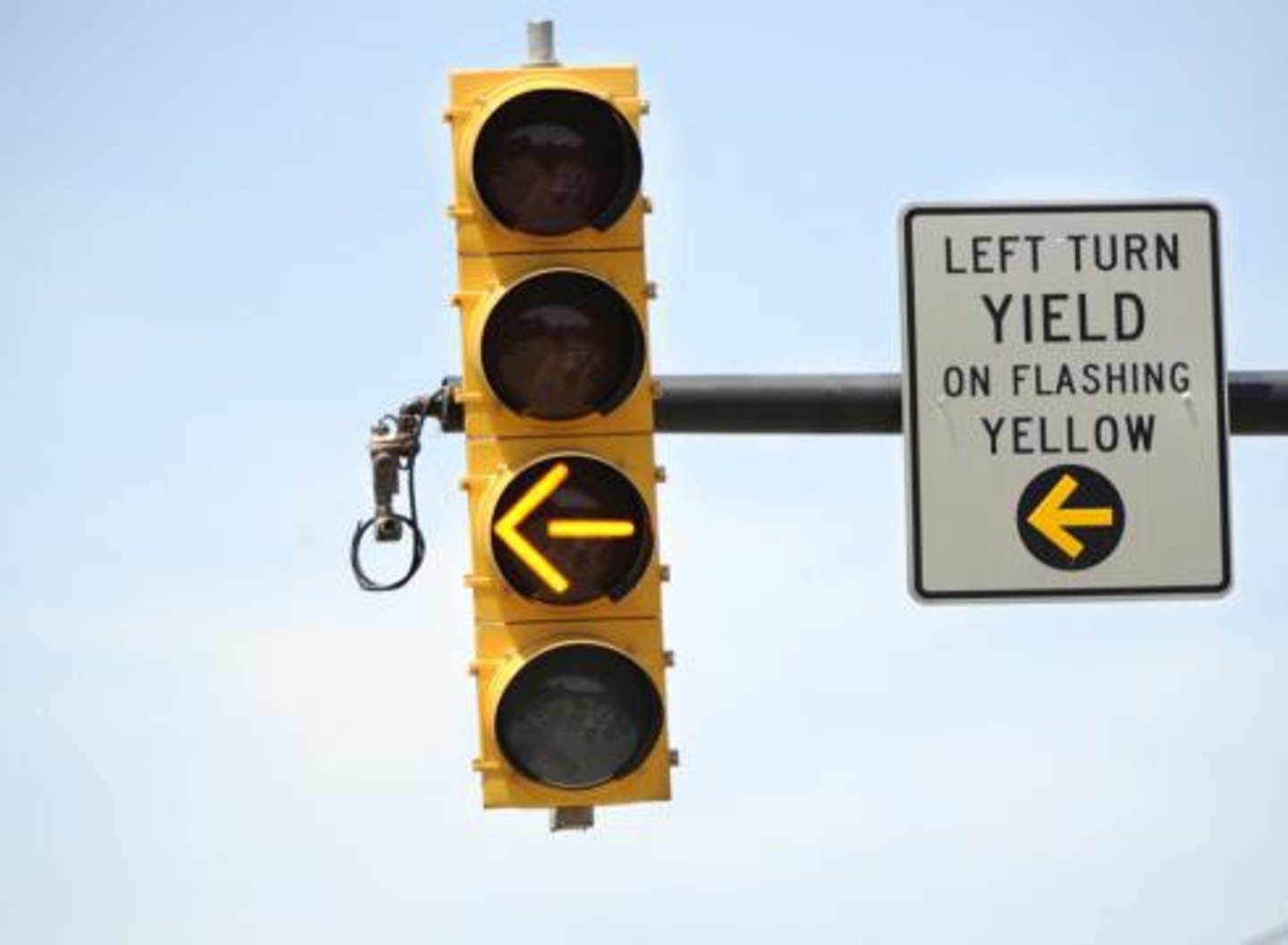 <p>the signal is about to turn red. proceed with caution</p>