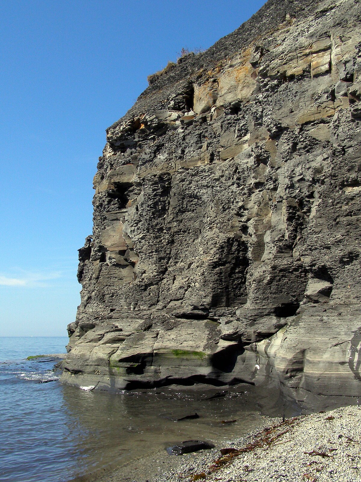 <p>High point of land projecting into sea.</p>