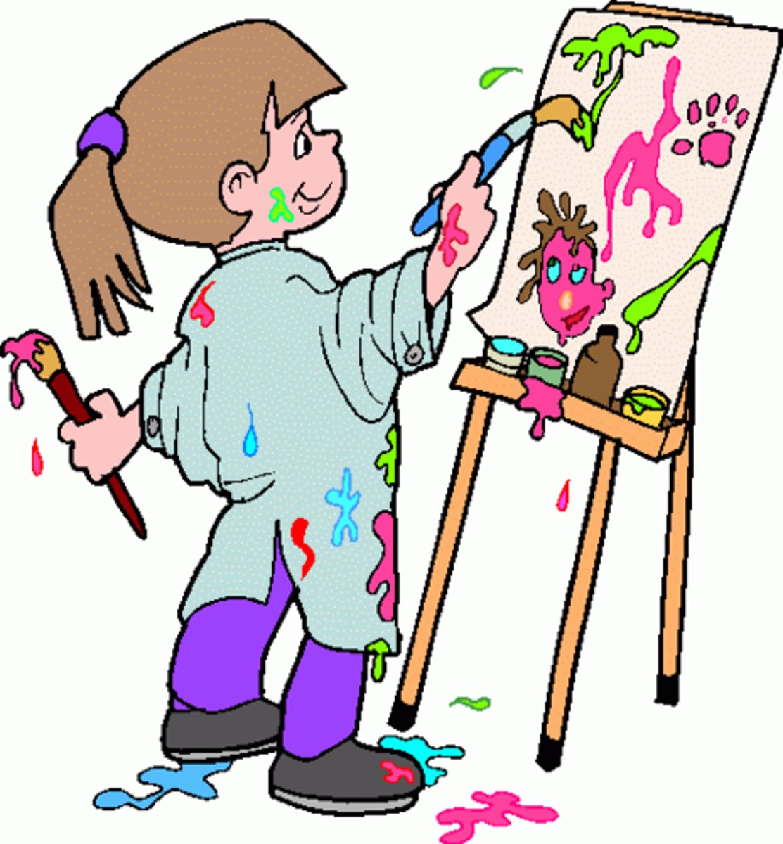 <p>huà huà-to draw</p>