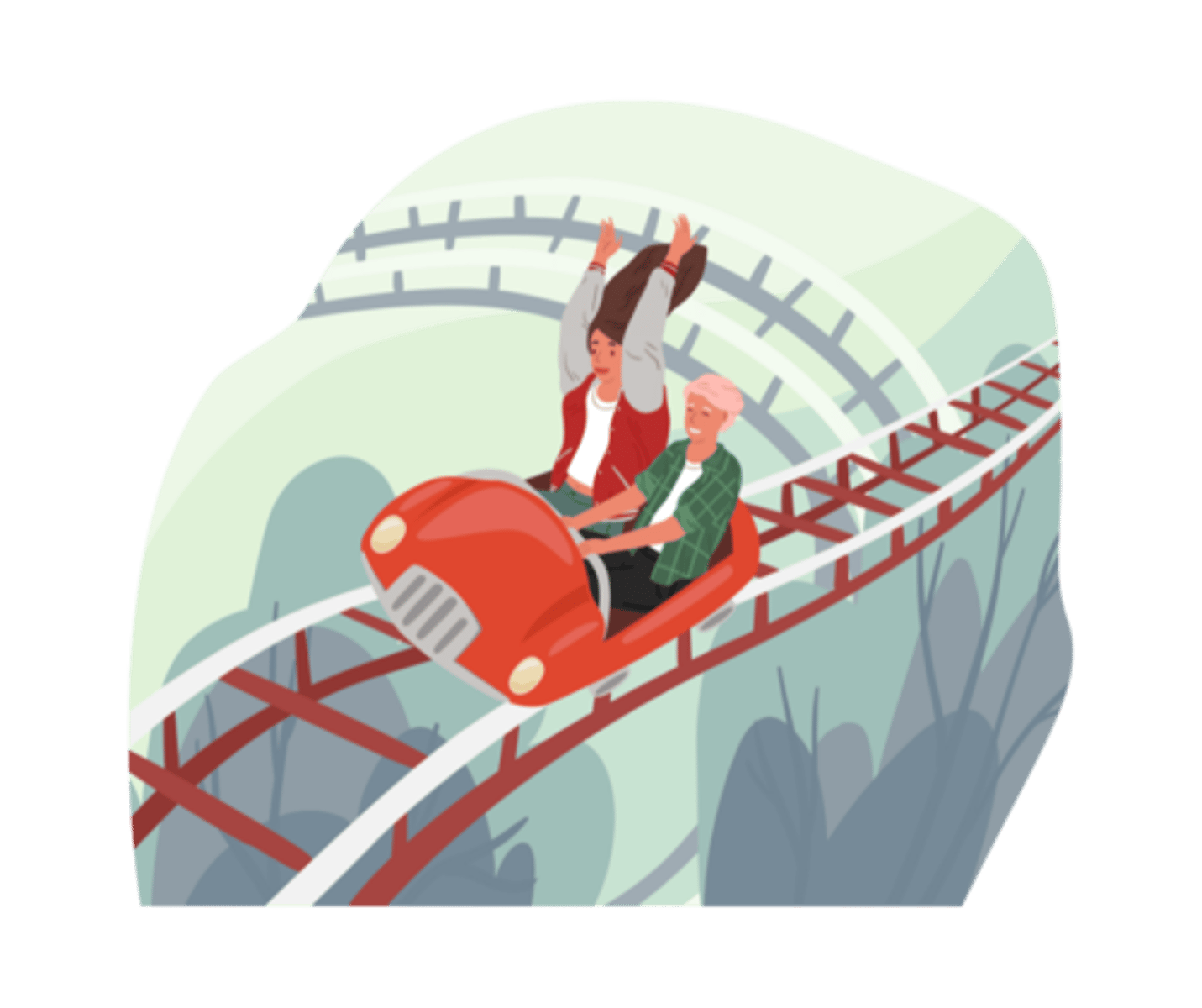<p>To go on a fast and exciting ride in an amusement park that goes up and down.</p><p>Let’s ____________ at the amusement park this weekend.</p>