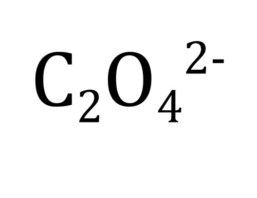 <p>C2O4 2- -2 Charge</p>