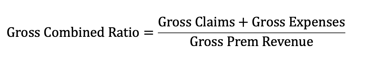 <p>Numerator = Insurance Service Expense + General Operating Expense</p>