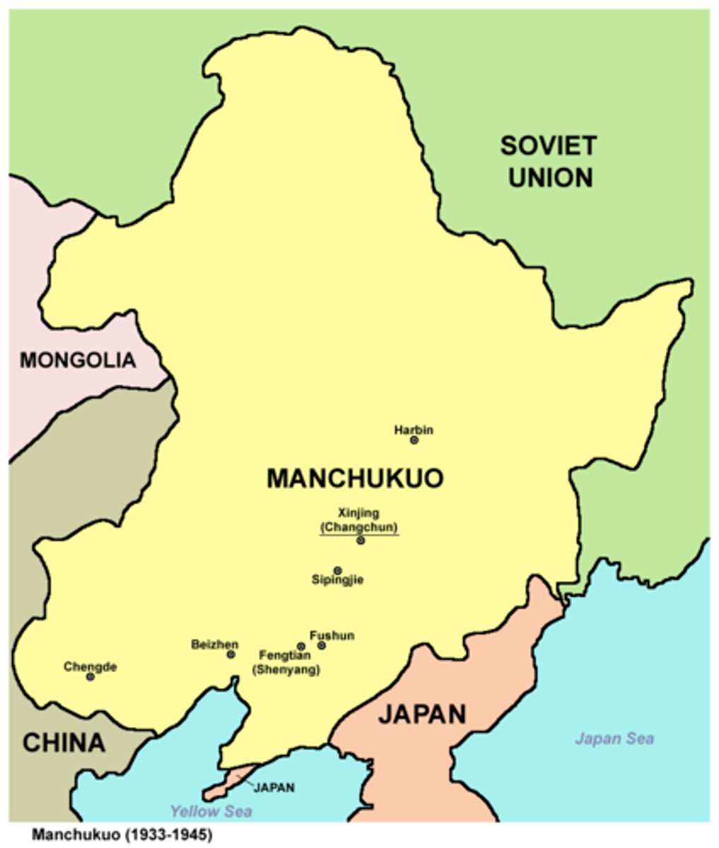 <p>The Japanese invaded Manchuria and established the Puppet state of Manchukuo. (AP)</p>