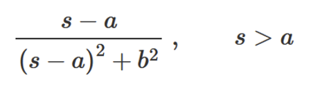 <p>F(s) =</p>