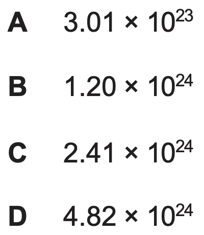 <p>What is the number of oxygen atoms in 176.0g of CO<sub>2</sub>?</p>
