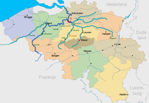 <p><span>Welke korte rivier verbindt enkele andere rivieren met de Schelde?</span></p>