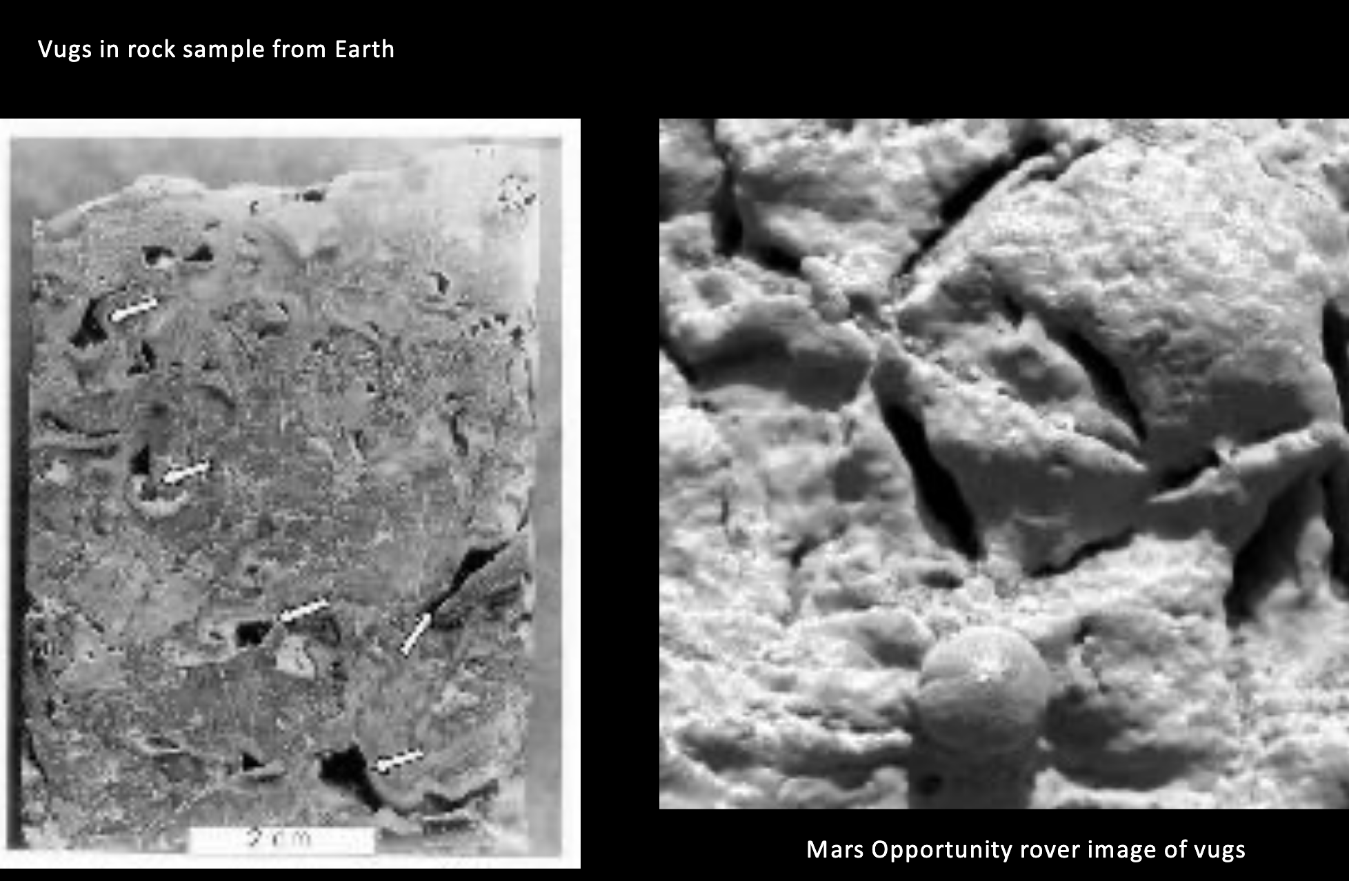 <p>Why do vugs have holes?</p>