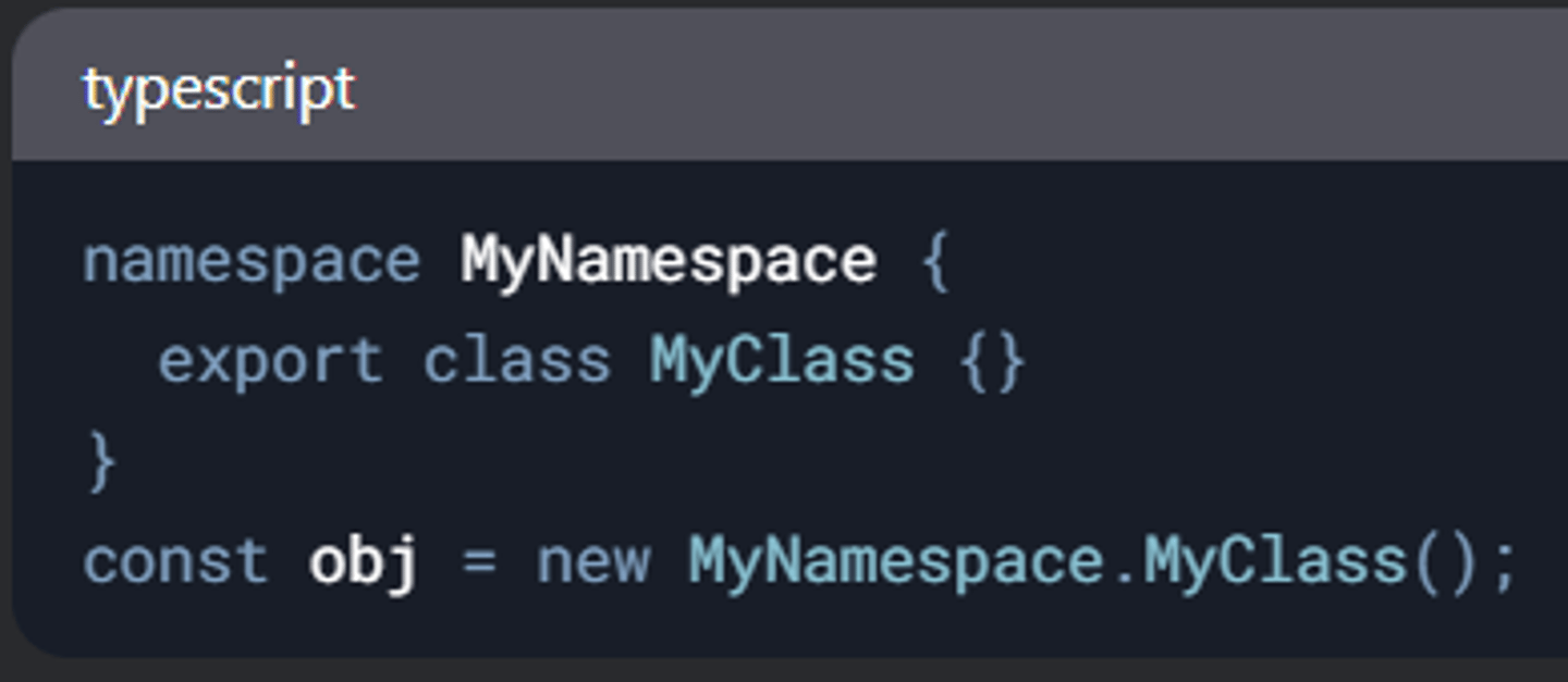 <p>namespace grupuje powiązane klasy, interfejsy i funkcje, aby uniknąć konfliktów nazw.</p>