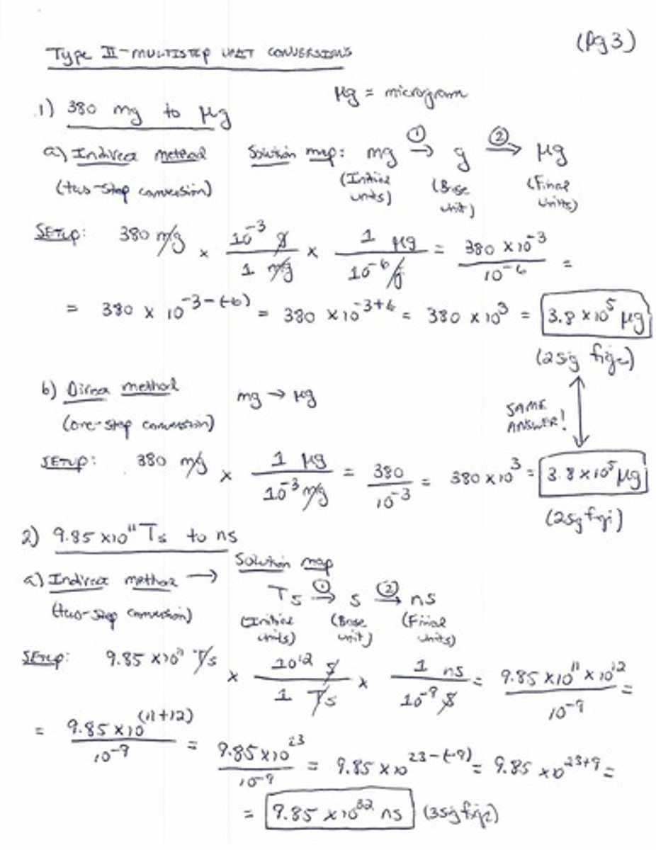 <p>Conversions requiring multiple steps or maps.</p>